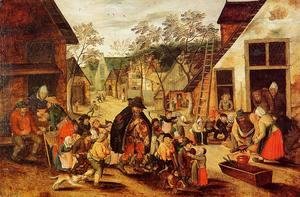 Pieter the Elder Bruegel - The Organ Grinder