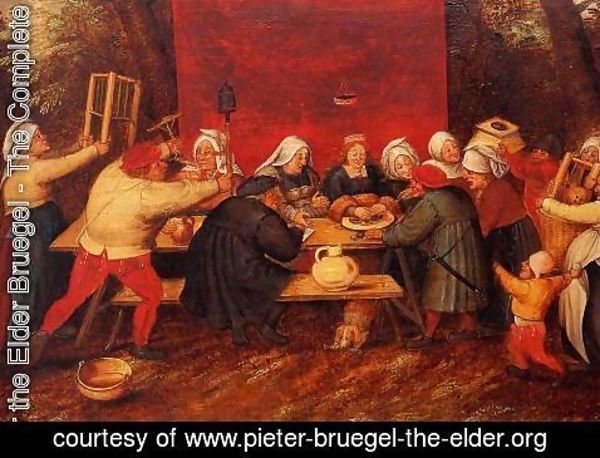 Pieter the Elder Bruegel - Giving Presents at a Wedding