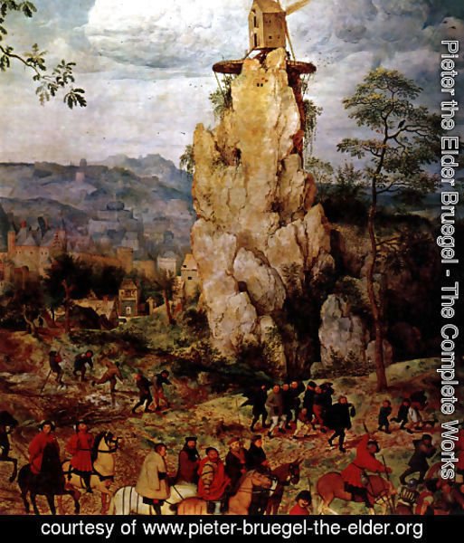 Pieter the Elder Bruegel - The Procession to Calvary [detail] I
