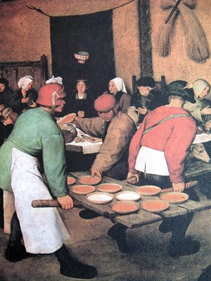 Pieter the Elder Bruegel - Peasant wedding (detail 1)