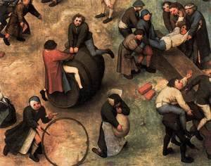 Pieter the Elder Bruegel - Children's Games (detail) 2