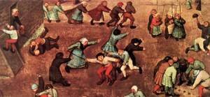 Pieter the Elder Bruegel - Children's Games (detail) 3