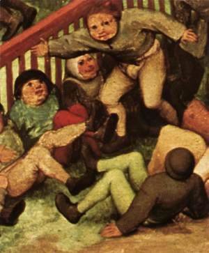 Pieter the Elder Bruegel - Children's Games (detail) 5