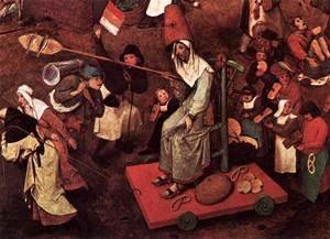 Pieter the Elder Bruegel - The Fight between Carnival and Lent (detail) 2