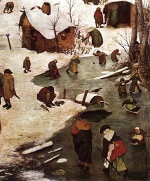 Pieter the Elder Bruegel - The Census at Bethlehem (detail) 4