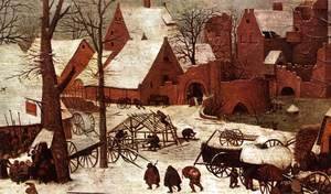 Pieter the Elder Bruegel - The Census at Bethlehem (detail) 6