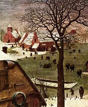 Pieter the Elder Bruegel - The Census at Bethlehem (detail) 7