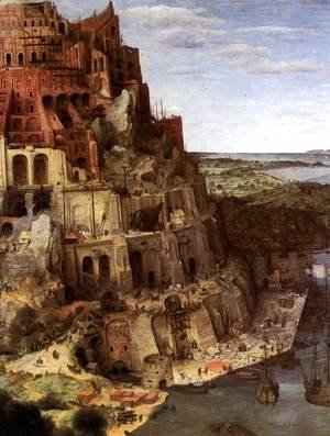 Pieter the Elder Bruegel - The Tower of Babel (detail)