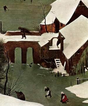 Pieter the Elder Bruegel - The Hunters in the Snow (detail)