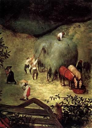 Pieter the Elder Bruegel - Haymaking (detail)