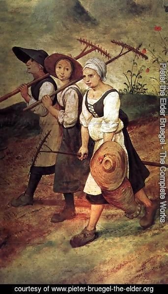 Pieter the Elder Bruegel - Haymaking (detail) 2
