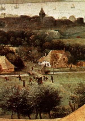 Pieter the Elder Bruegel - The Corn Harvest (detail) 3