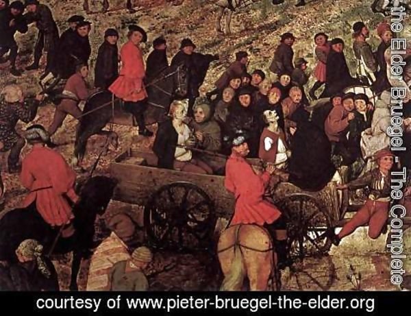 Pieter the Elder Bruegel - Christ Carrying the Cross (detail) 4
