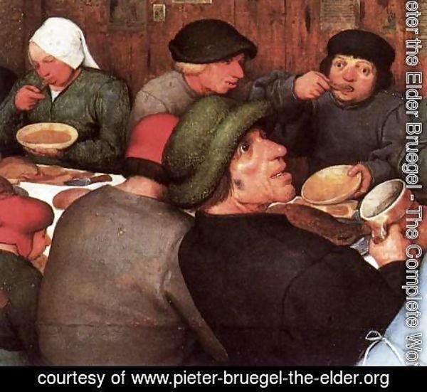 Pieter the Elder Bruegel - Peasant Wedding (detail) 2