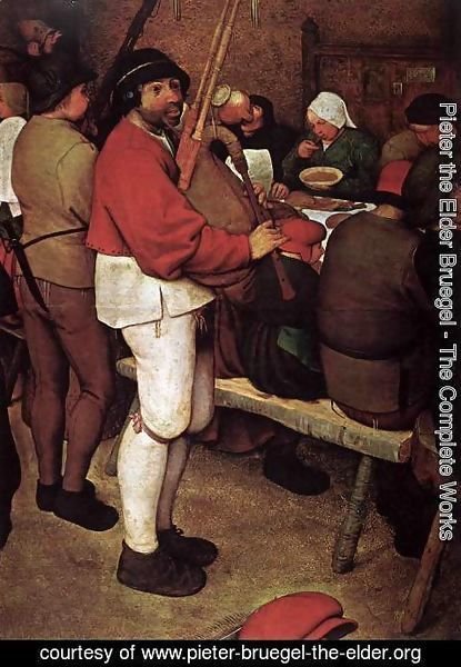Pieter the Elder Bruegel - Peasant Wedding (detail) 3