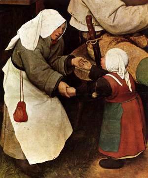 Pieter the Elder Bruegel - The Peasant Dance (detail) 3
