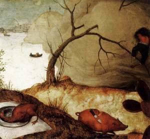 Pieter the Elder Bruegel - The Land of Cockaigne (detail) 2