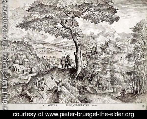 Pieter the Elder Bruegel - Soldiers at Rest