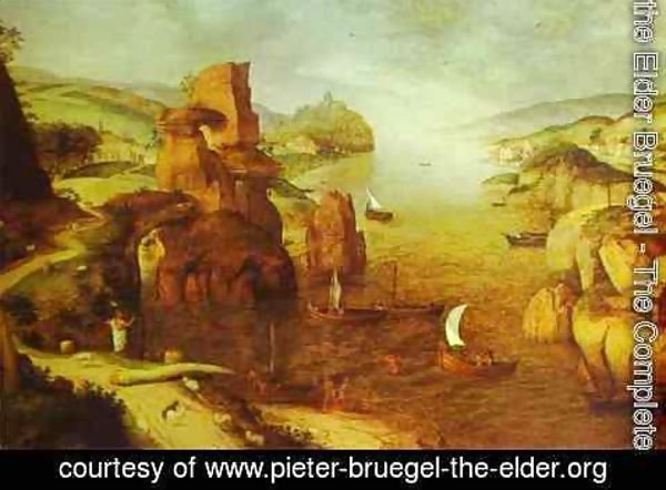 Pieter the Elder Bruegel - Landscape with Christ Appearing to the Apostles at the Sea of Tiberias