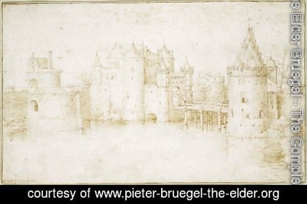 Pieter the Elder Bruegel - Walls Towers and Gates of Amsterdam