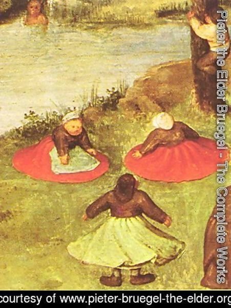 Pieter the Elder Bruegel - Children's Games (detail 2) 1559-60