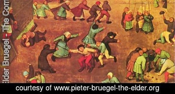 Pieter the Elder Bruegel - Children's Games (detail 8) 1559-60