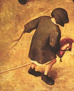 Pieter the Elder Bruegel - Children's Games (detail 16) 1559-60