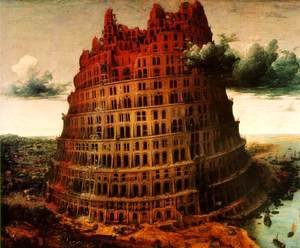 Pieter the Elder Bruegel - The Little Tower of Babel c. 1563