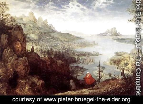 Pieter the Elder Bruegel - Landscape with the Flight into Egypt 1563