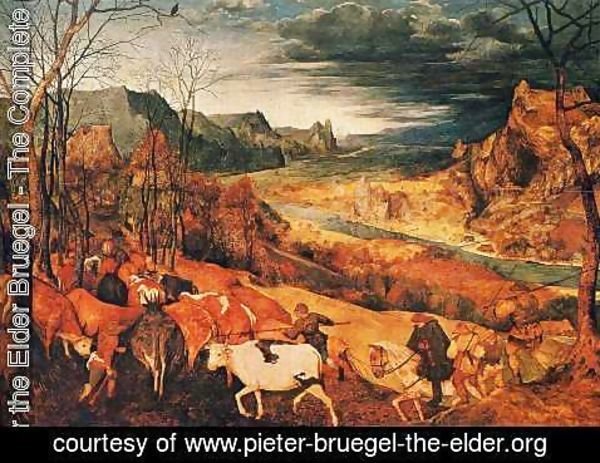 Pieter the Elder Bruegel - The Return of the Herd (or November)
