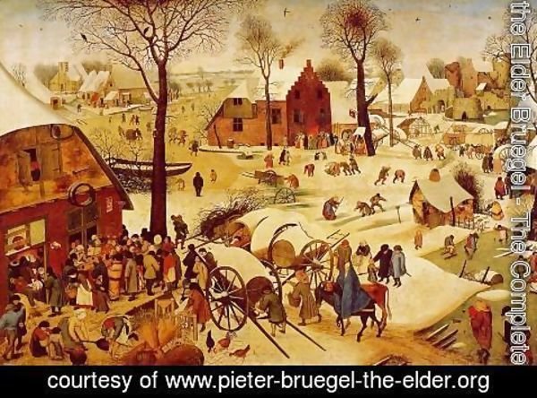 Pieter the Elder Bruegel - The Census at Bethlehem