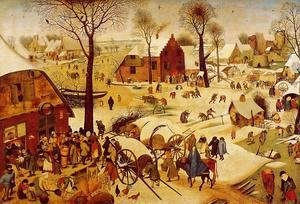 Pieter the Elder Bruegel - The Census at Bethlehem