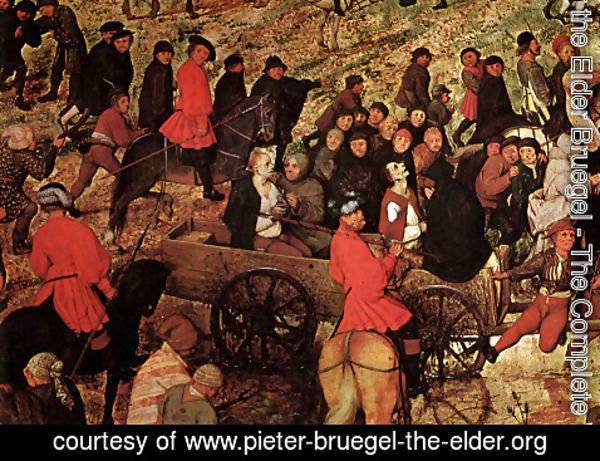 Pieter the Elder Bruegel - The Procession to Calvary [detail] II