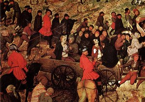 Pieter the Elder Bruegel - The Procession to Calvary [detail] II