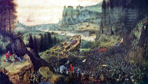 Pieter the Elder Bruegel - Sauls Suicide