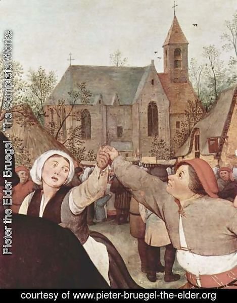 Pieter the Elder Bruegel - Farmers dance, Detail 1