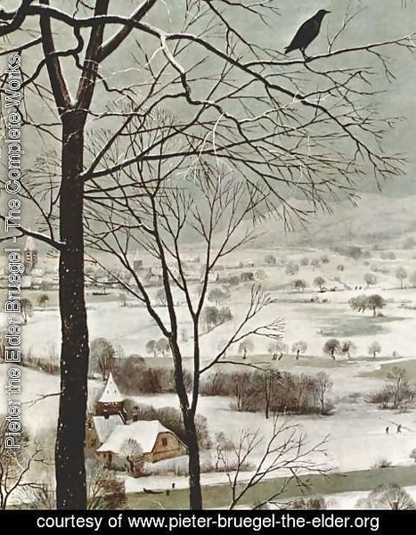 Pieter the Elder Bruegel - Hunters in the snow (detail 2)