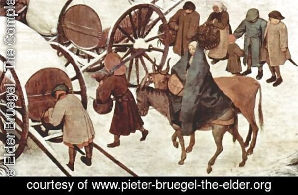Pieter the Elder Bruegel - The Numbering at Bethlehem, Detail 4