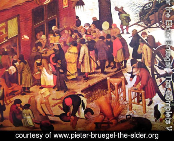 Pieter the Elder Bruegel - The Numbering at Bethlehem, Detail 5