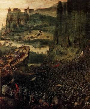Pieter the Elder Bruegel - The Suicide of Saul (detail)