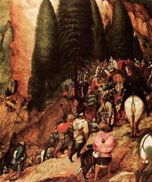 Pieter the Elder Bruegel - The Conversion of Saul (detail) 2