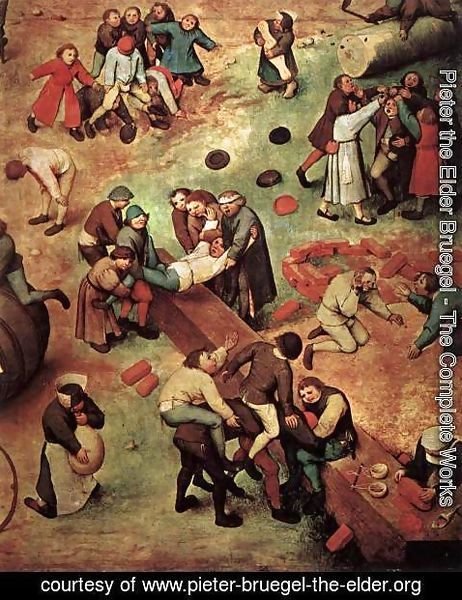 Pieter the Elder Bruegel - Children's Games (detail)