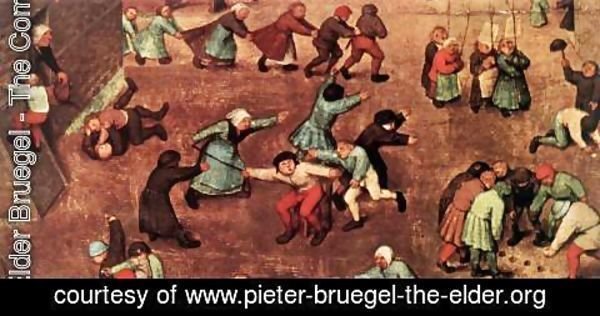 Pieter the Elder Bruegel - Children's Games (detail) 3