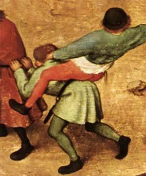 Pieter the Elder Bruegel - Children's Games (detail) 6