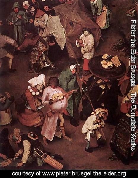 Pieter the Elder Bruegel - The Fight between Carnival and Lent (detail) 3