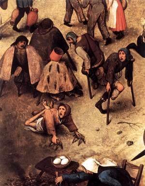 Pieter the Elder Bruegel - The Fight between Carnival and Lent (detail) 5