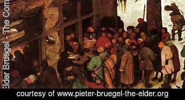 Pieter the Elder Bruegel - The Census at Bethlehem (detail) 9