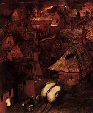 Pieter the Elder Bruegel - Gloomy Day (detail) 4