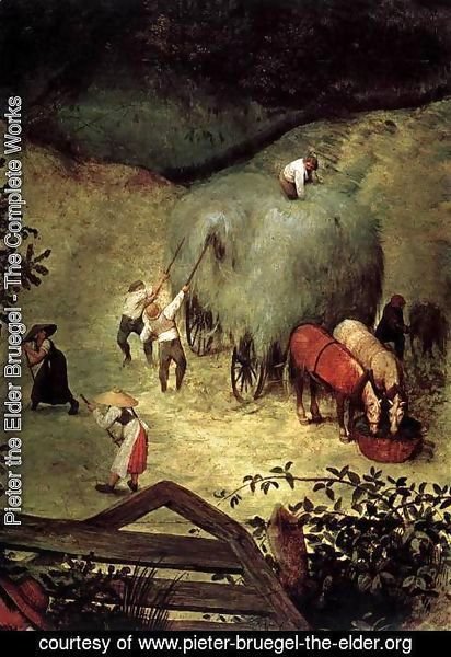 Pieter the Elder Bruegel - Haymaking (detail)