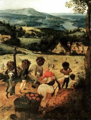 Pieter the Elder Bruegel - Haymaking (detail) 3
